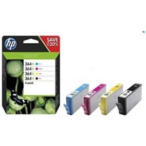 Hp tinta 364xl serie 4 colores pack ahorro