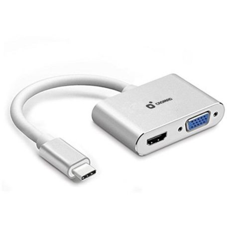 Cromad adaptador Usb-C a Hdmi y Vga