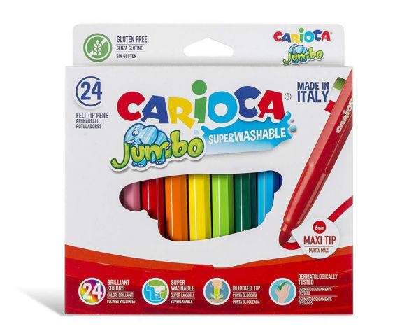 Carioca Rotuladores maxi Jumbo 24 colores 