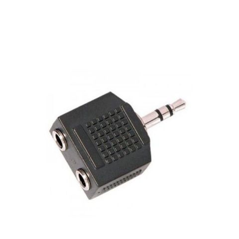 Cromad Adaptador stereo Minijack M a 2 minijack H