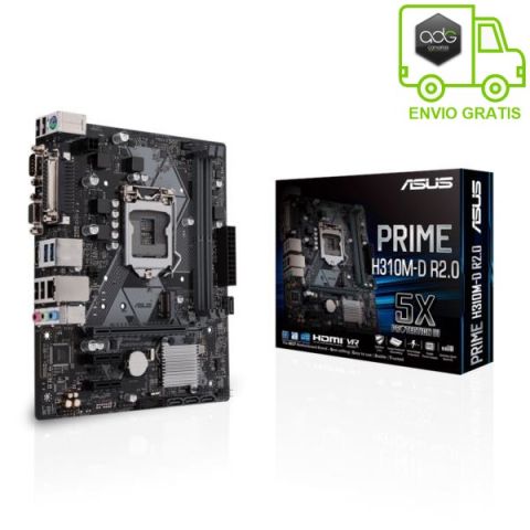 Asus placa Base Prime h310m-d r2.0 Intel lga 1151