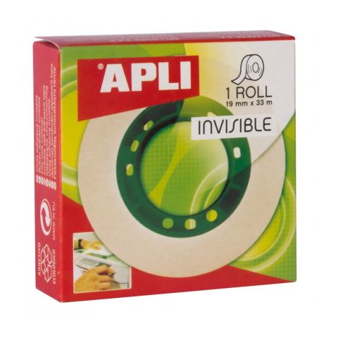 Apli cinta Adhesiva 33x19mm Invisible