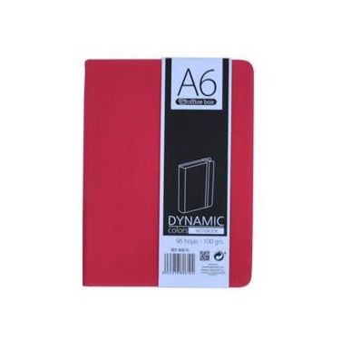 OfficeBox Libreta A6 96 hojas Dynamic Colors Rojo