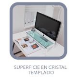 OfficeBox Soporte monitor Cristal Templado