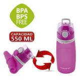 OfficeBox Botella plegable Silicona Violeta