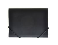 OfficeBox Carpeta Plástico A6 solapas Goma negro