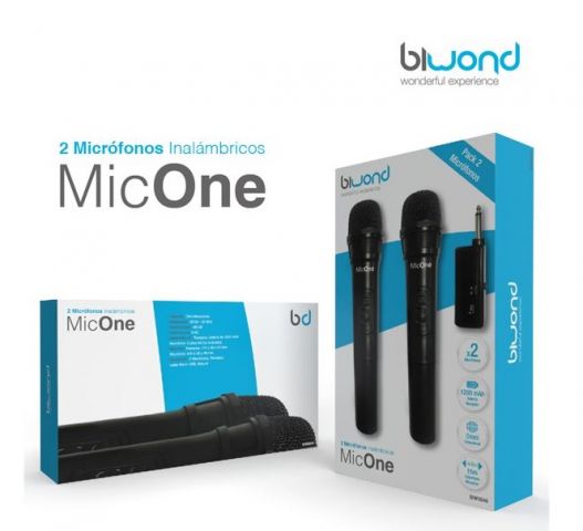 Biwond Pack 2 Micrófonos Inalambricos MicOne