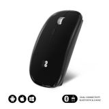 Subblim Ratón Flat Dual BT & Wireless Rf Negro