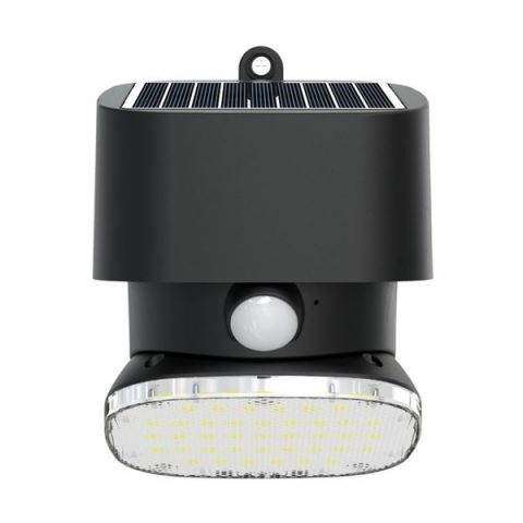 Elbat Foco Led Solar 20W Serie Pro Negro