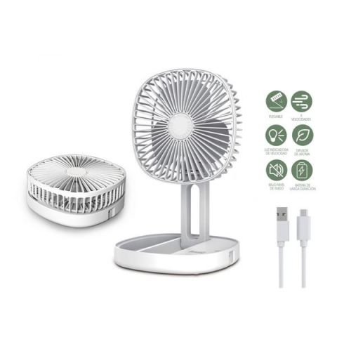 Ventilador Mesa Plegable 4,5W Usb + Batería