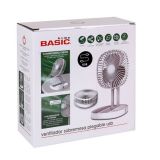 Ventilador Mesa Plegable 4,5W Usb + Batería