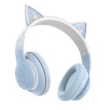 XO Auriculares Diadema Bluetooth Cats Azul BE38