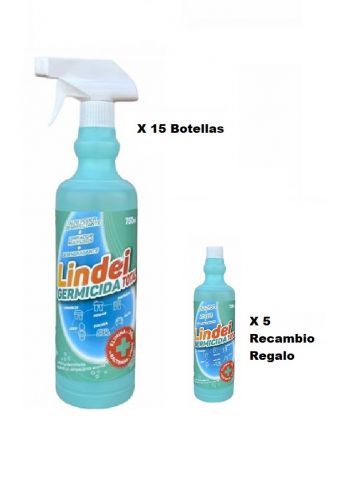 Lindei Germicida Total 750 Ml 15und + 5 Regalo